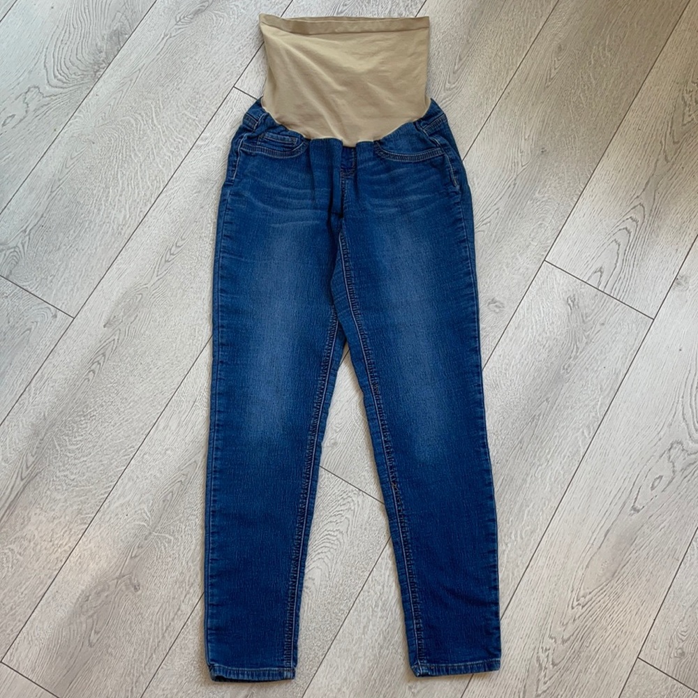 Indigo Blue Maternity Jeans Size M Blue